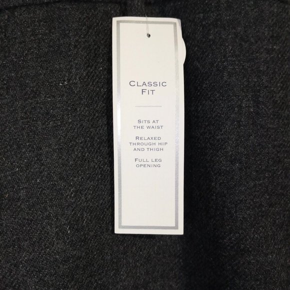 Charter Club Wool Blend Trousers Wms sz 16 Dark Gray Classic Fit Lined NWT - Picture 8 of 11